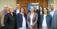 Von links nach rechts: Walter Meier (EVP), Isabel Garcia (Secondas), Michael Biber (FDP), Karin Fehr (Grüne), Sonja Gehrig (GLP), Sibylle Marti (SP), Anne-Claude Hensch Frei (AL), Jean-Philippe Pinto (Die Mitte)